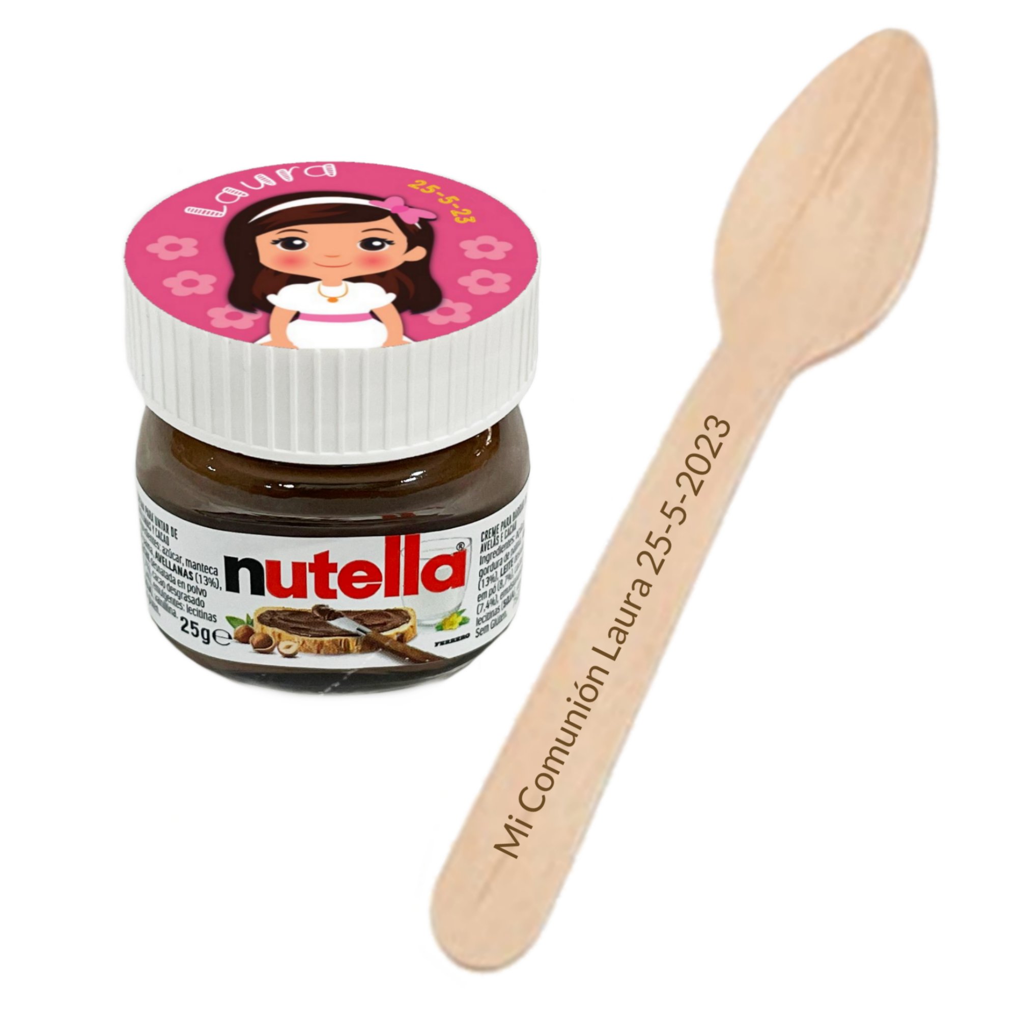 Mini Nutella, Personalizada Comunión
