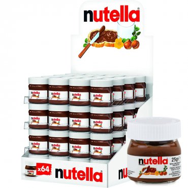 Kit 4 Nutella Mini Frasco Personal Lunch 25g Vidrio Log-on