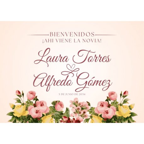 Carteles para Bodas Personalizados