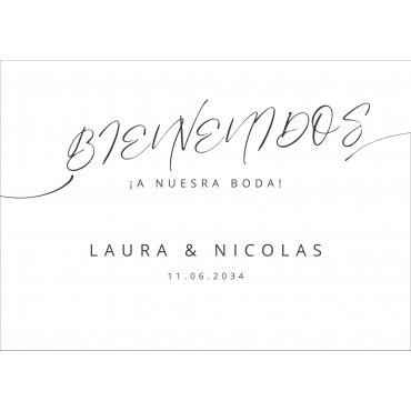 Cartel Bodas Personalizado