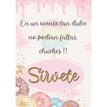 Cartel para Mesa Dulce