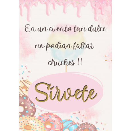 Cartel para Mesa Dulce