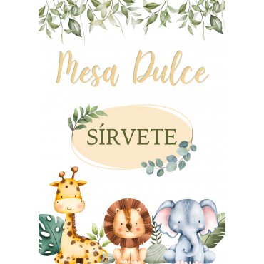 Cartel Mesa Dulce Bautizo