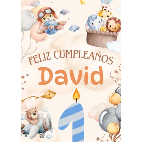 Cartel Cumpleaños Infantil