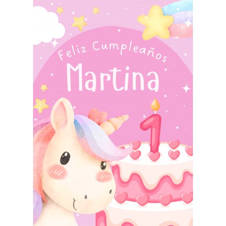 Cartel para Cumpleaños de Niños