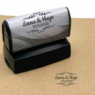 Sellos para Boda Personalizados (18 x 51 mm)