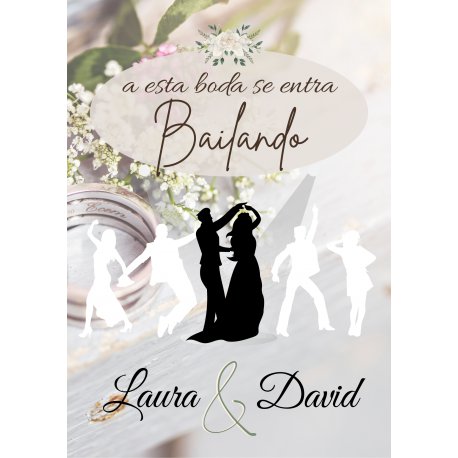 Carteles Pista de Baile Boda