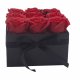 Caja de Regalo - Flor de Jabón  9 Rosas rojo - cuadrado