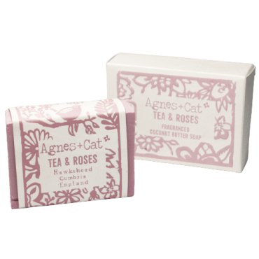 Jabón Artesanal de 140g - Té y Rosas