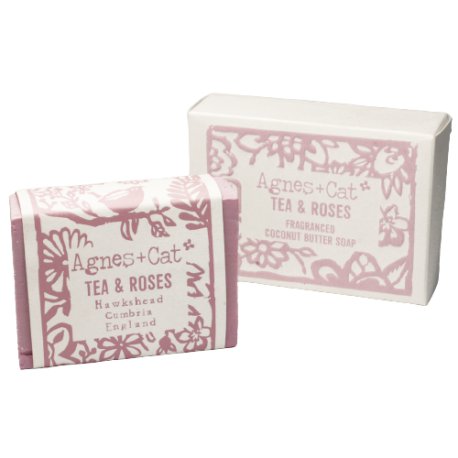 Jabón Artesanal de 140g - Té y Rosas