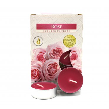 5x Set de 6 Velas de Té Perfumadas - Rose