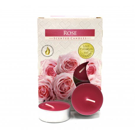 5x Set de 6 Velas de Té Perfumadas - Rose