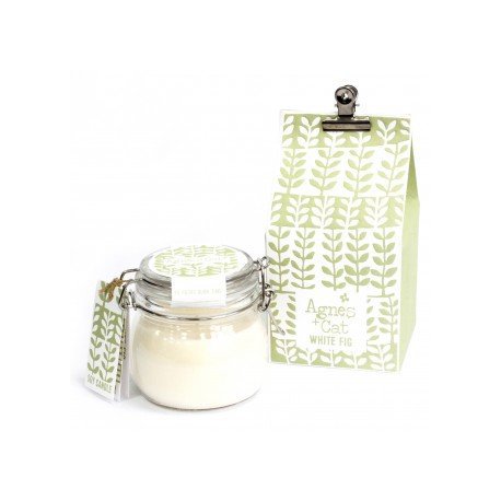 Velas en Tarro de Vidrio - White Fig