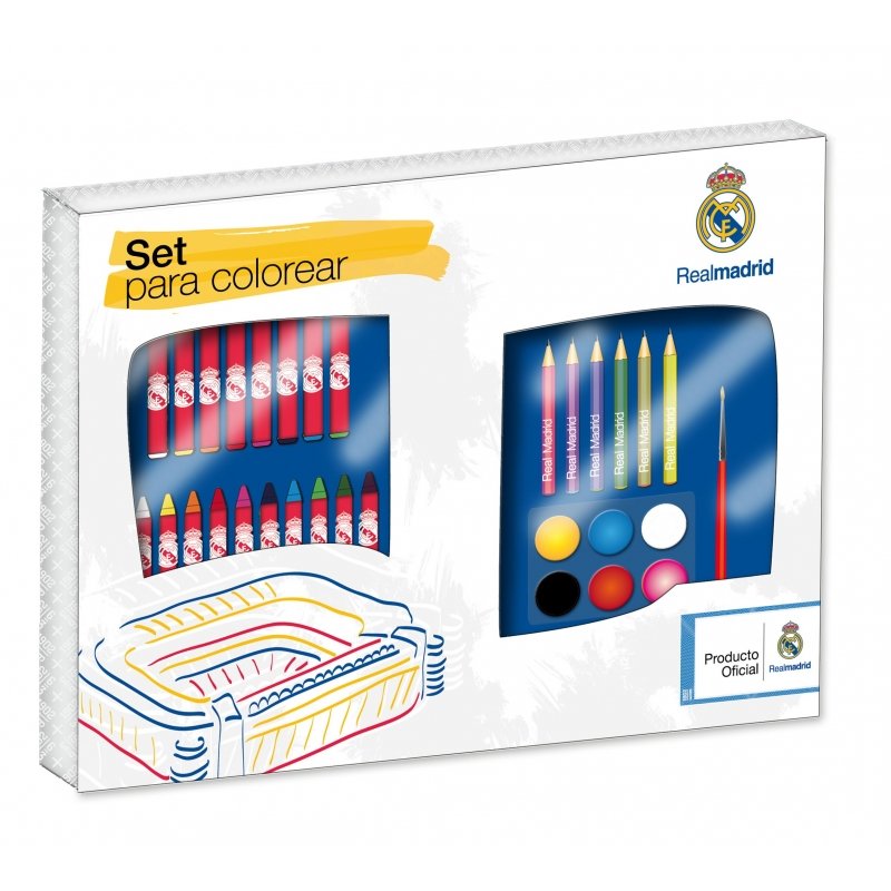 Grupo Nautas. - PAPEL DE REGALO REAL MADRID - Dimensiones: 70cm x 2m -  Producto oficial Real Madrid